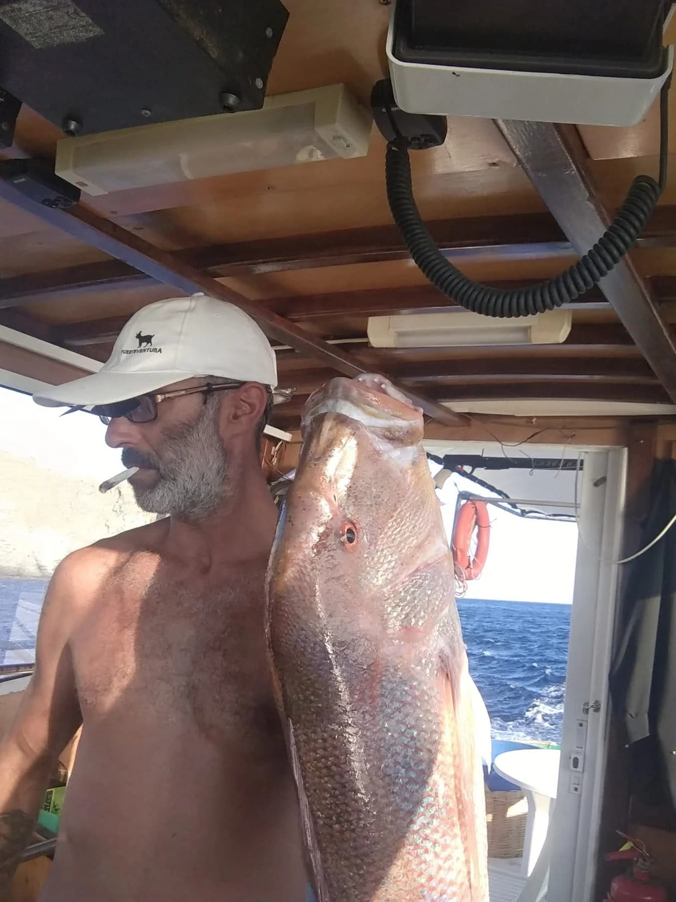 Dimitris presenting a trophy fish